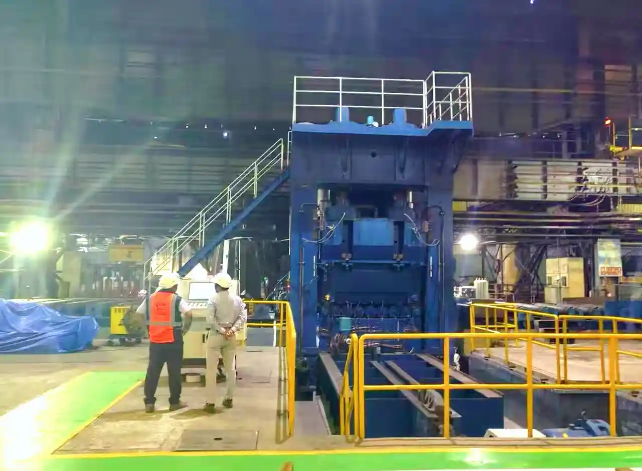 Hot plate leveling machine detail 3