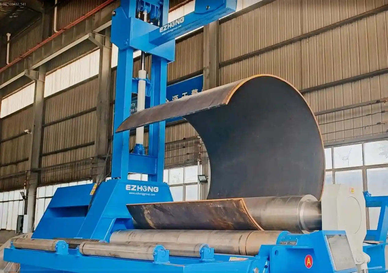 CNC Hydraulic 4-Roll Plate Rolling Machine